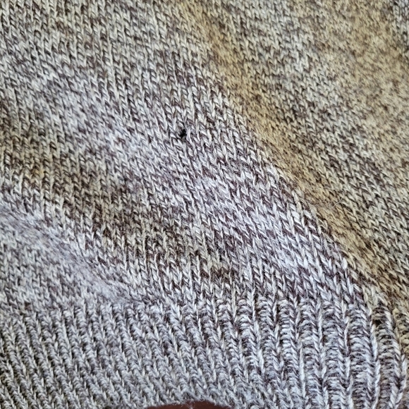 Eddie Bauer Men's Vintage 90s Wool V-Neck Pullover Sweater Size L Marled Brown - Picture 5 of 8